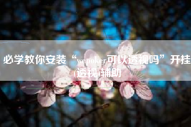 必学教你安装“wepoker可以透视吗”开挂(透视)辅助