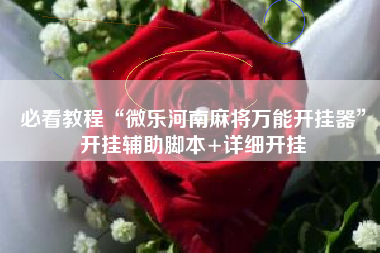 必看教程“微乐河南麻将万能开挂器”开挂辅助脚本+详细开挂