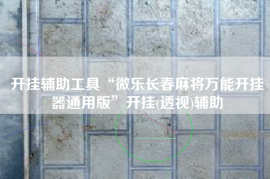 开挂辅助工具“微乐长春麻将万能开挂器通用版	”开挂(透视)辅助