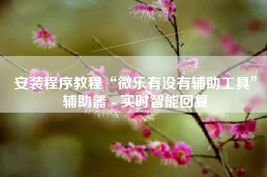 安装程序教程“微乐有没有辅助工具”辅助器 - 实时智能回复