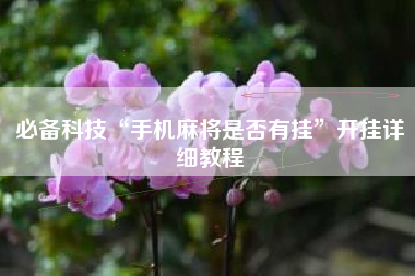 必备科技“手机麻将是否有挂”开挂详细教程