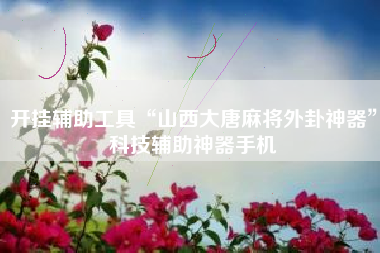 开挂辅助工具“山西大唐麻将外卦神器”科技辅助神器手机