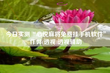 今日实测“心悦麻将免费挂手机软件”作弊(透视)透视辅助