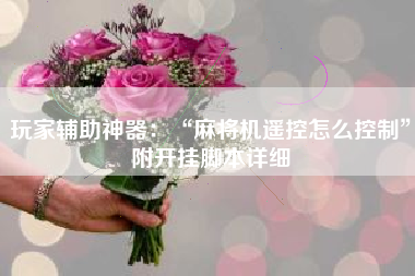 玩家辅助神器：“麻将机遥控怎么控制”附开挂脚本详细