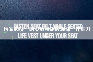 玩家必搜“哈灵麻将胡牌规律	”详细开挂