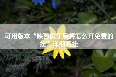 可用版本“陕西微乐麻将怎么开免费的挂	”详细开挂