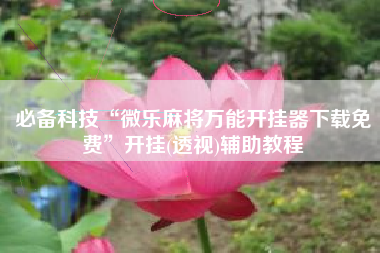 必备科技“微乐麻将万能开挂器下载免费”开挂(透视)辅助教程