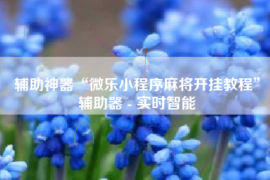 辅助神器“微乐小程序麻将开挂教程”辅助器 - 实时智能