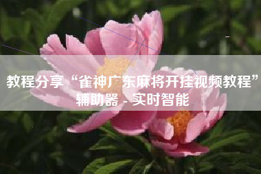 教程分享“雀神广东麻将开挂视频教程	”辅助器 - 实时智能