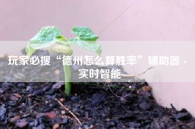 玩家必搜“德州怎么算胜率	”辅助器 - 实时智能