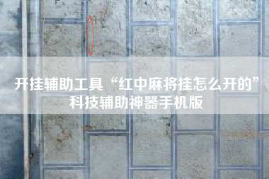 开挂辅助工具“红中麻将挂怎么开的	”科技辅助神器手机版