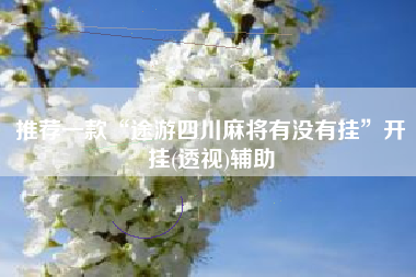 推荐一款“途游四川麻将有没有挂	”开挂(透视)辅助