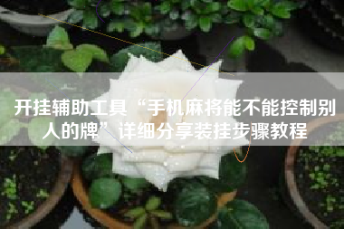 开挂辅助工具“手机麻将能不能控制别人的牌	”详细分享装挂步骤教程