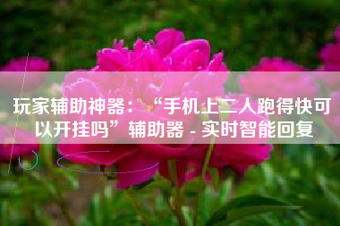 玩家辅助神器：“手机上二人跑得快可以开挂吗	”辅助器 - 实时智能回复