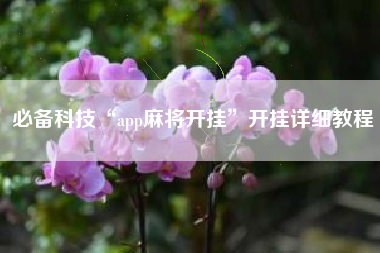 必备科技“app麻将开挂	”开挂详细教程