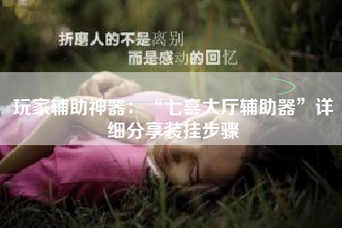 玩家辅助神器：“七喜大厅辅助器”详细分享装挂步骤