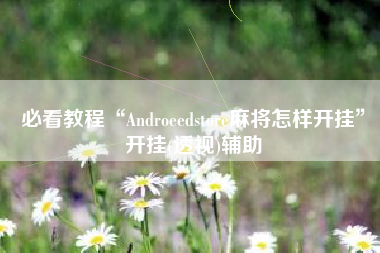 必看教程“Androeedstore麻将怎样开挂”开挂(透视)辅助