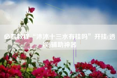 必看教程“沐沐十三水有挂吗	”开挂(透视)辅助神器