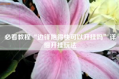 必看教程“边锋跑得快可以开挂吗	”详细开挂玩法