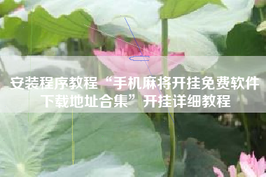 安装程序教程“手机麻将开挂免费软件下载地址合集”开挂详细教程