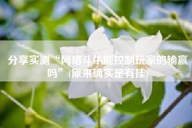 分享实测“网络斗牛能控制玩家的输赢吗”(原来确实是有挂) 分享实测“网络斗牛能控制玩家的输赢吗”(原来确实是有挂)